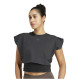 Adidas Γυναικεία αμάνικη μπλούζα Power Boxy French Terry 3-Stripes Tank Top